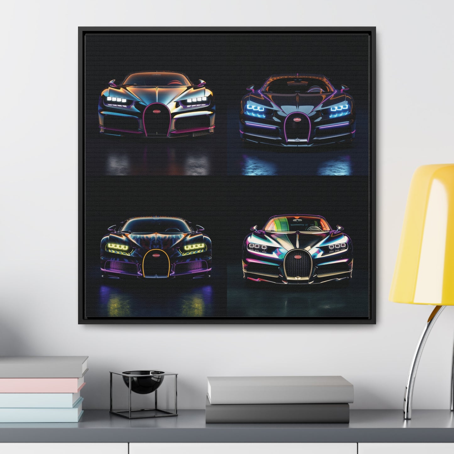 Gallery Canvas Wraps, Square Frame Hyper Bugatti Chiron 5