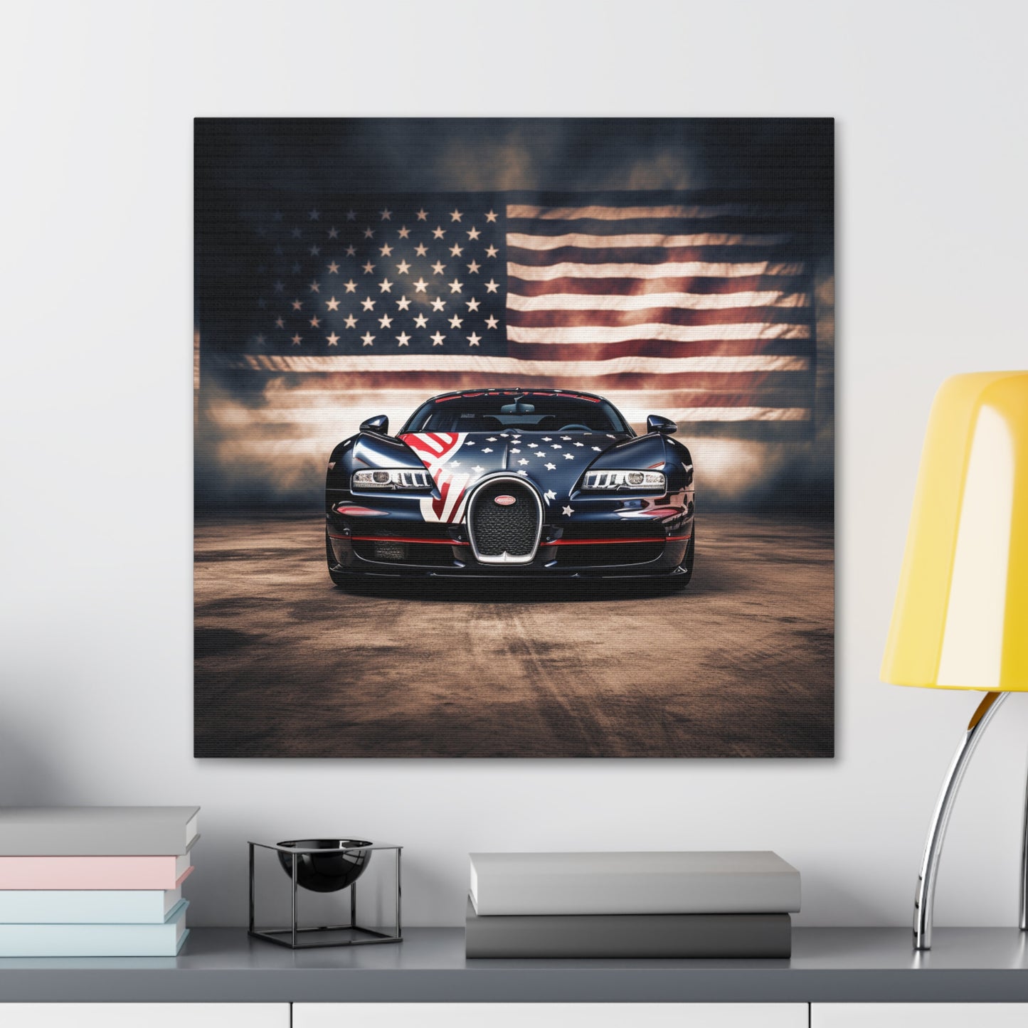 Canvas Gallery Wraps Bugatti American Flag 2