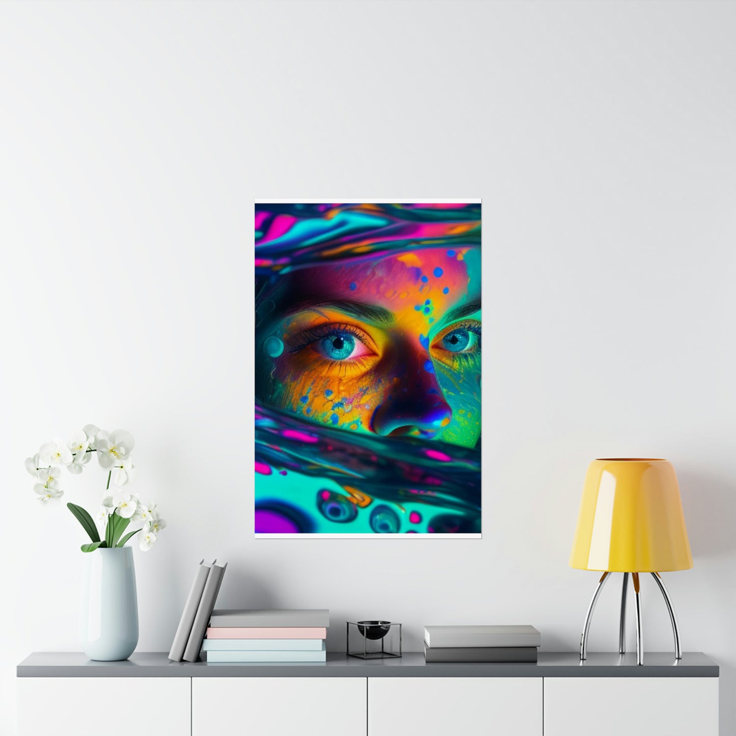 Premium Matte Vertical Posters Florescent Glow 3