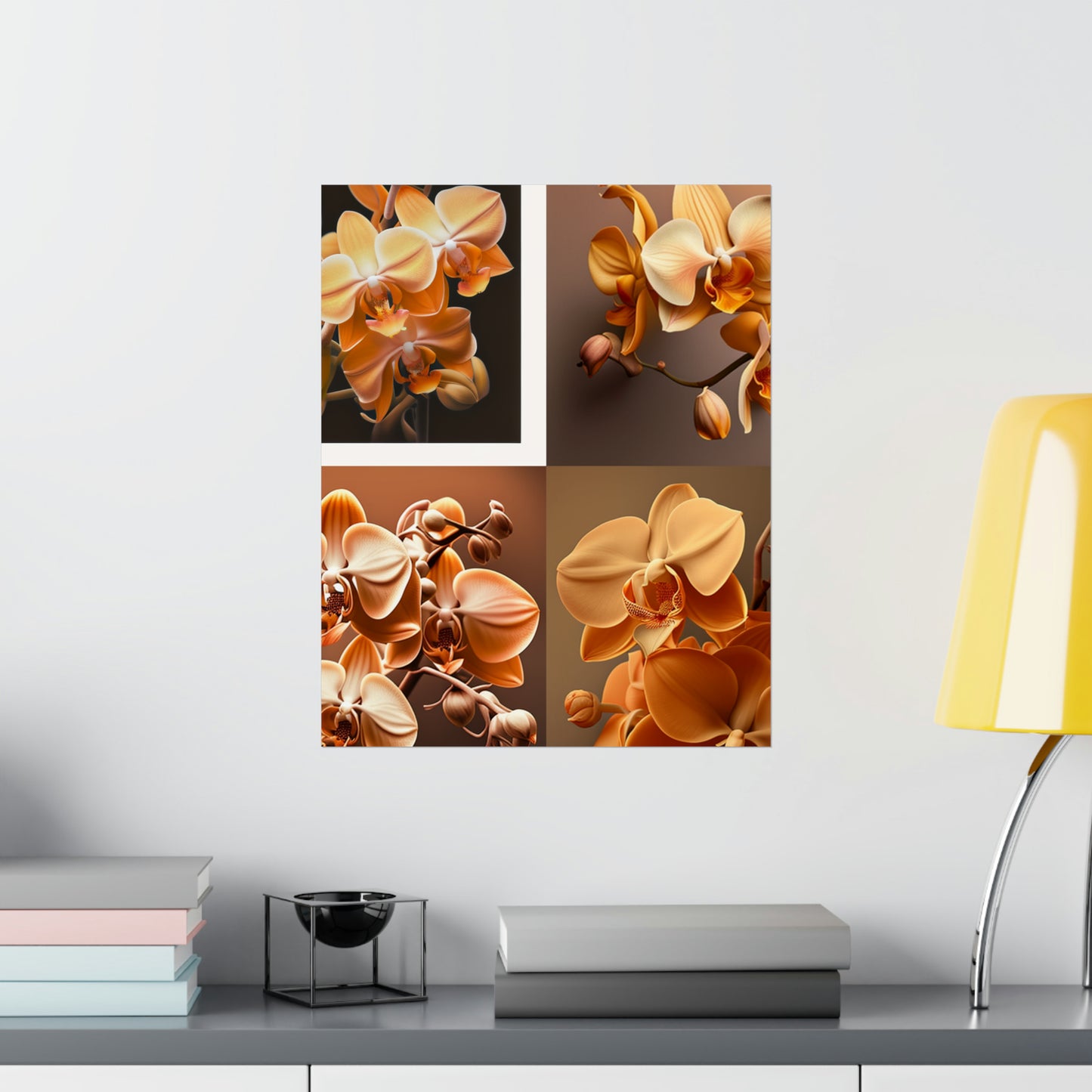 Premium Matte Vertical Posters orchid pedals 5