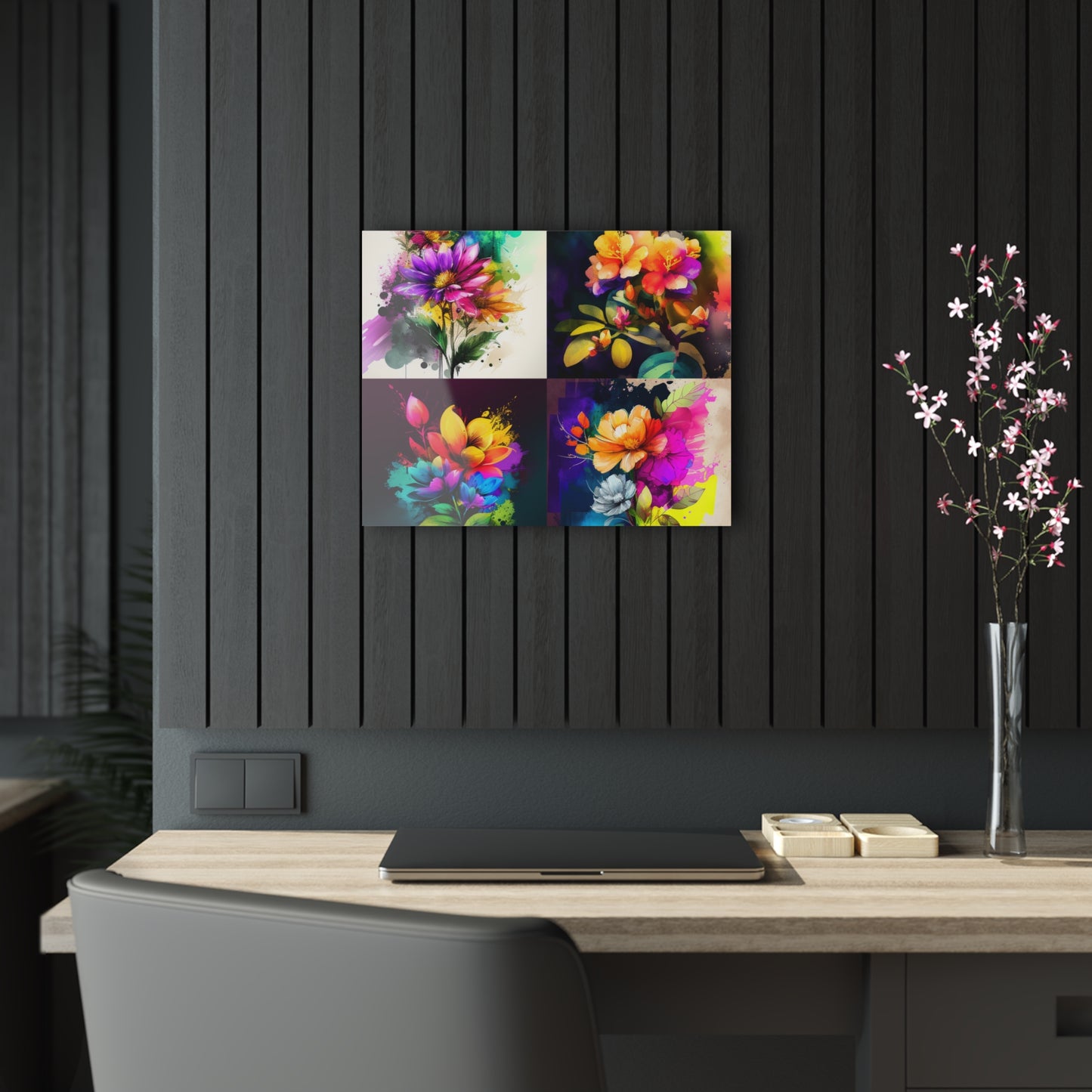 Acrylic Prints Bright Spring Flowers 5