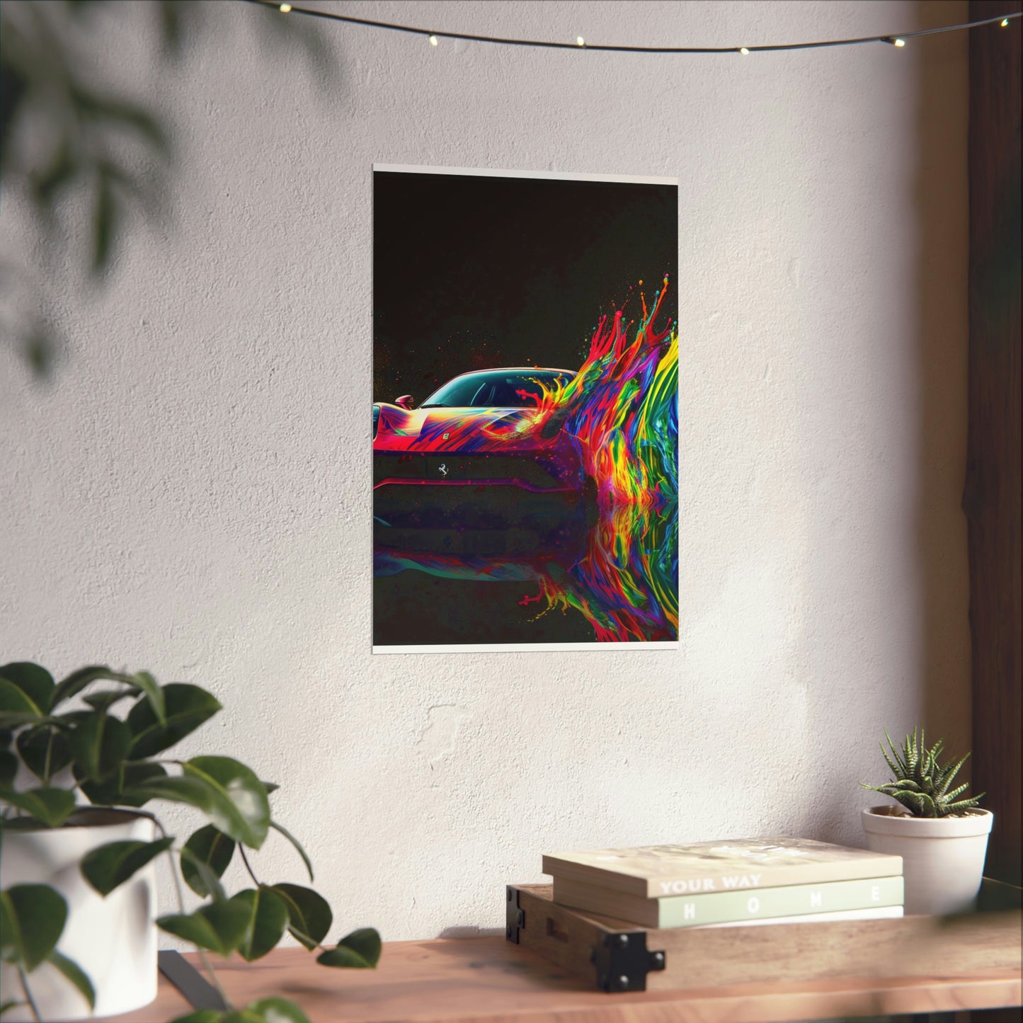 Premium Matte Vertical Posters Ferrari Fusion Water 3