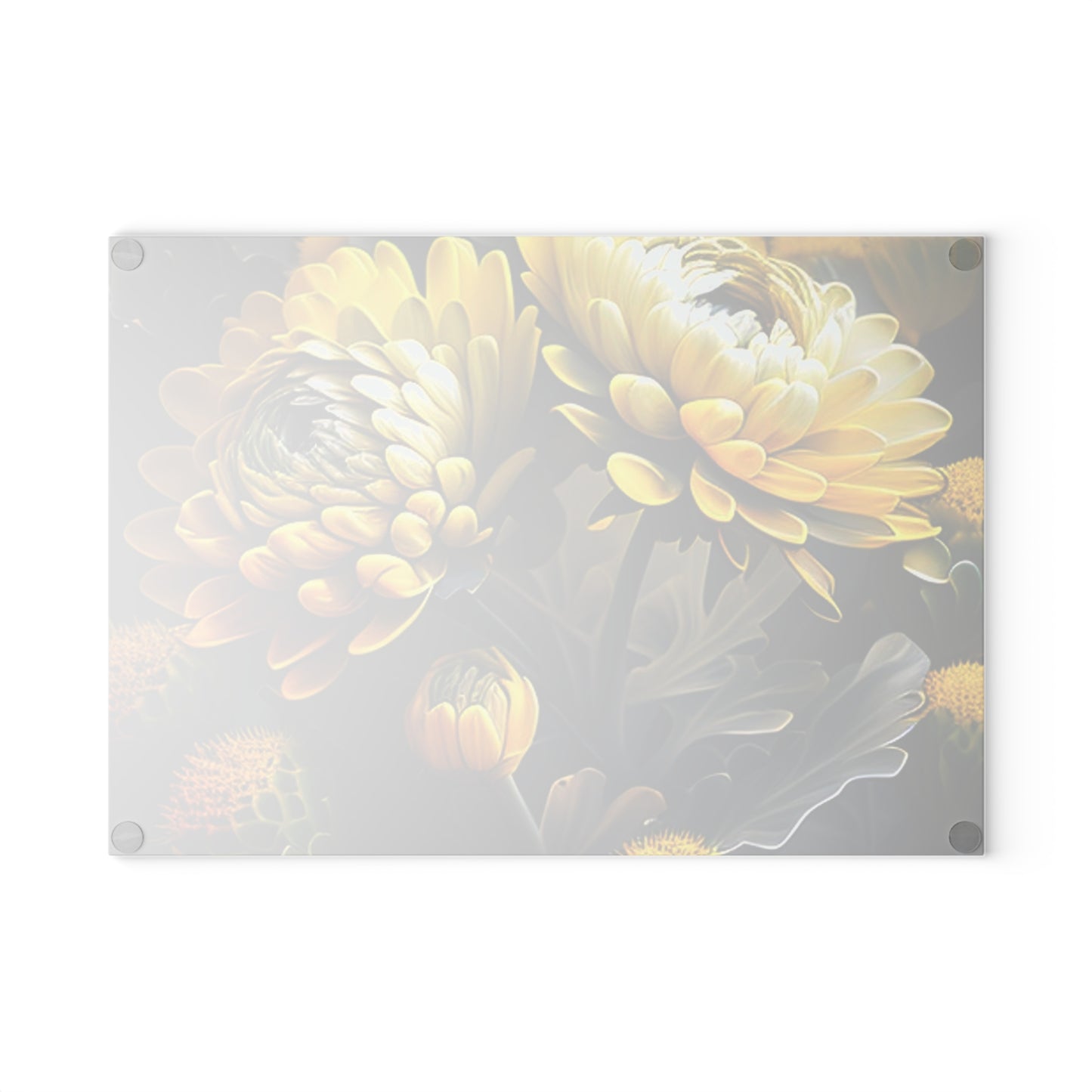 Glass Cutting Board Yellow Hermosas Flores Amarillas 2