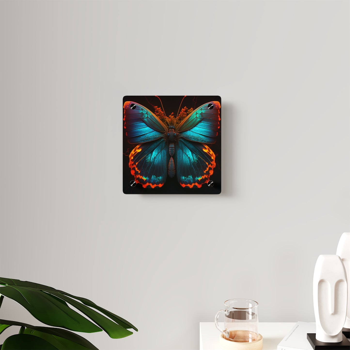 Acrylic Wall Art Panels Neon Butterfly Flair 3