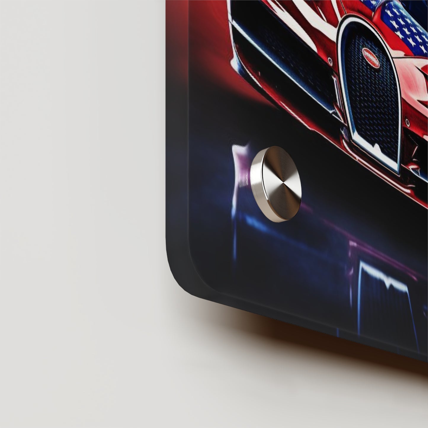 Acrylic Wall Art Panels Abstract American Flag Background Bugatti 5