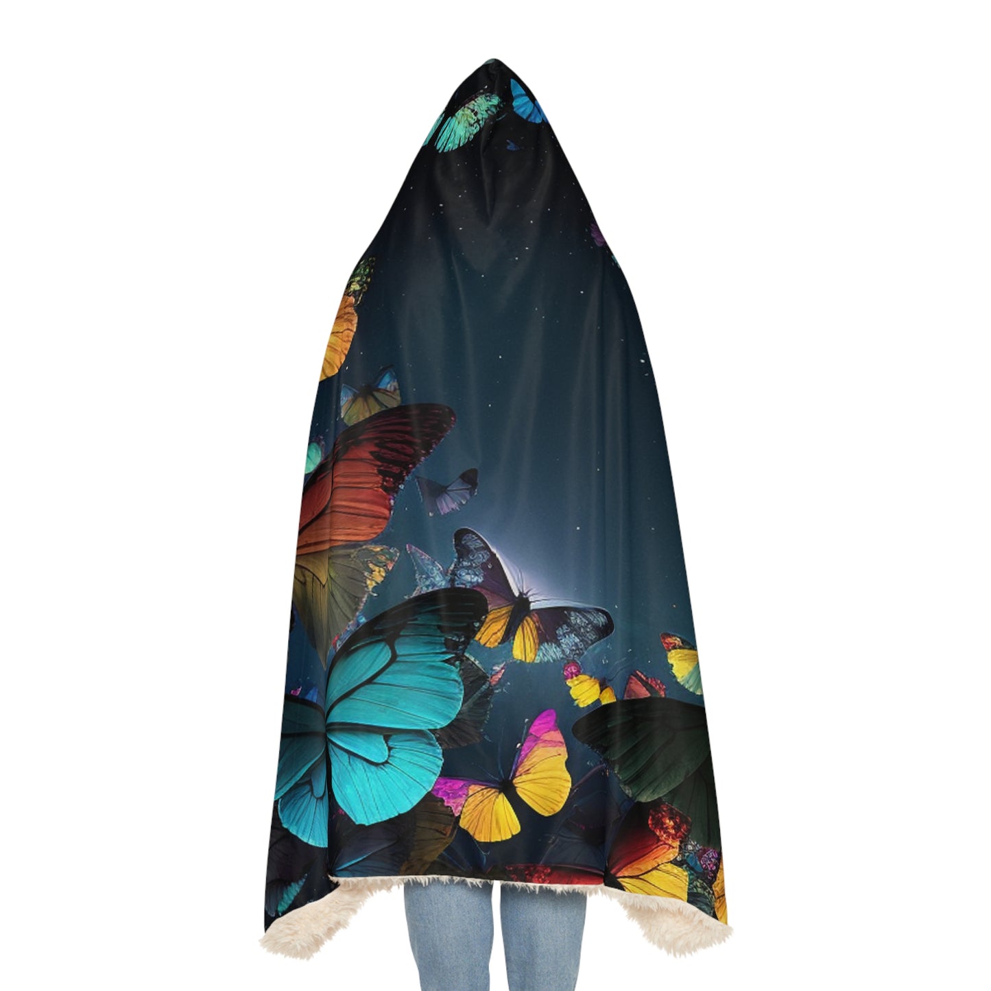 Snuggle Hooded Blanket Moon Butterfly 3