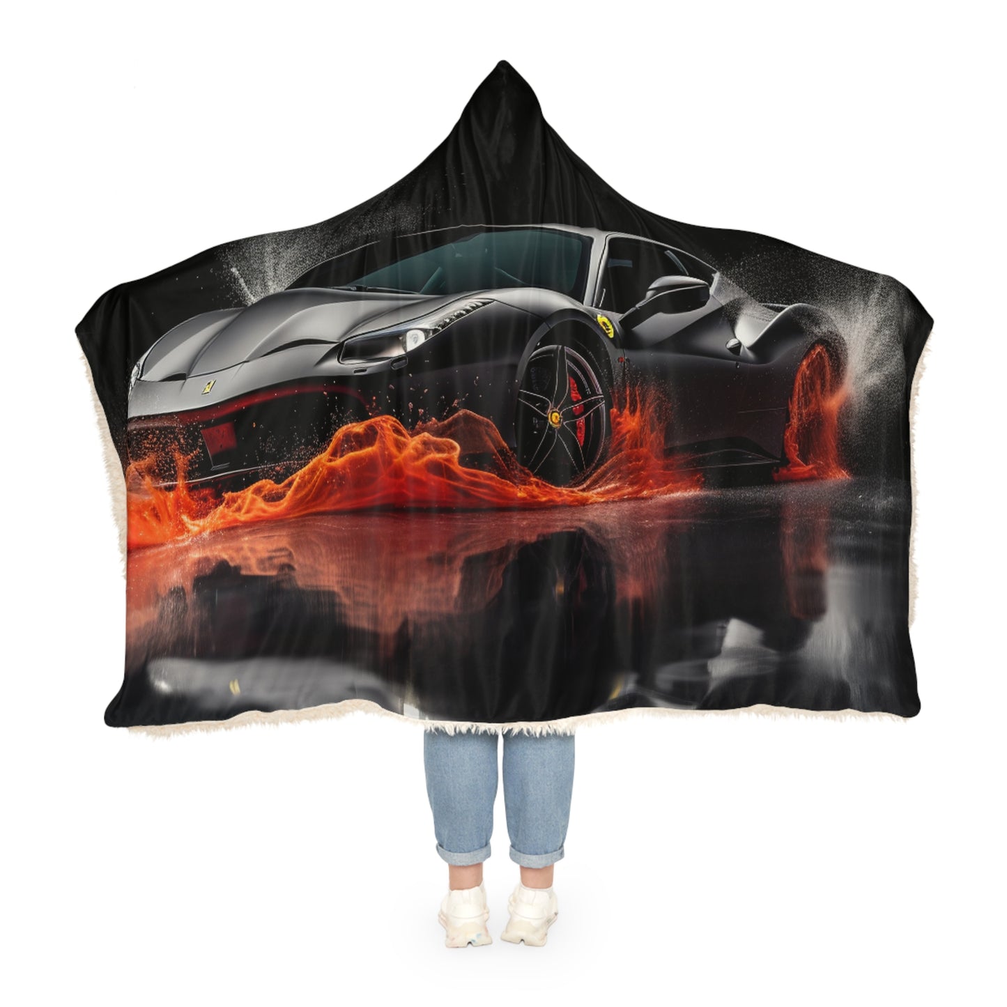 Snuggle Hooded Blanket Ferrari Water Splash 3