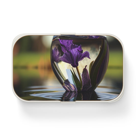 Bento Lunch Box Purple Iris in a vase 3