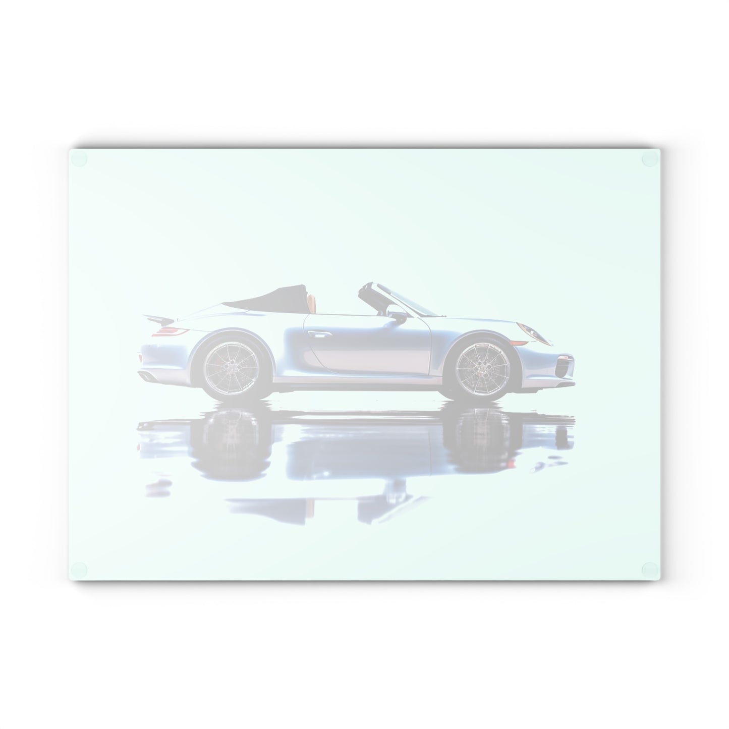 Glass Cutting Board 911 Speedster on water 1