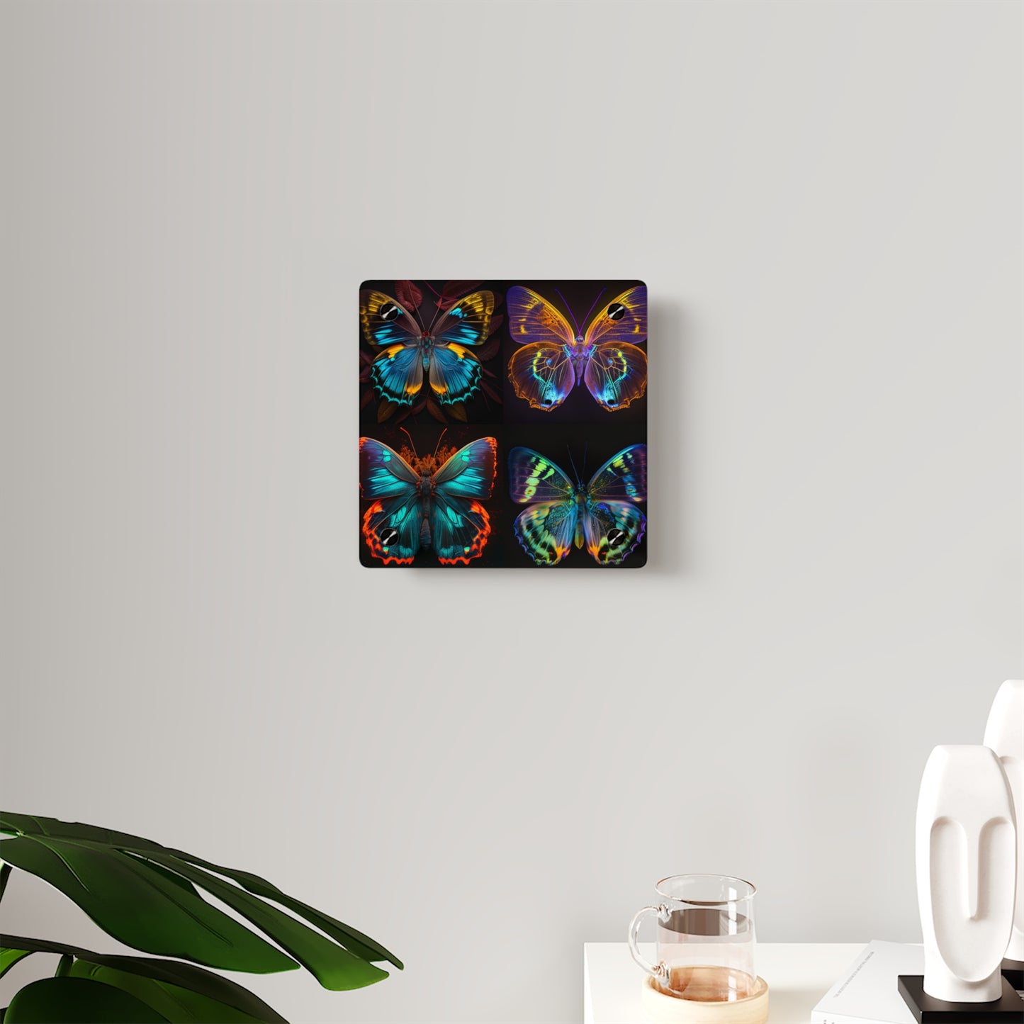 Acrylic Wall Art Panels Neon Butterfly Flair 5