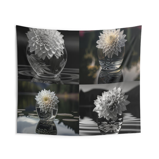 Indoor Wall Tapestries White Dahlia 5