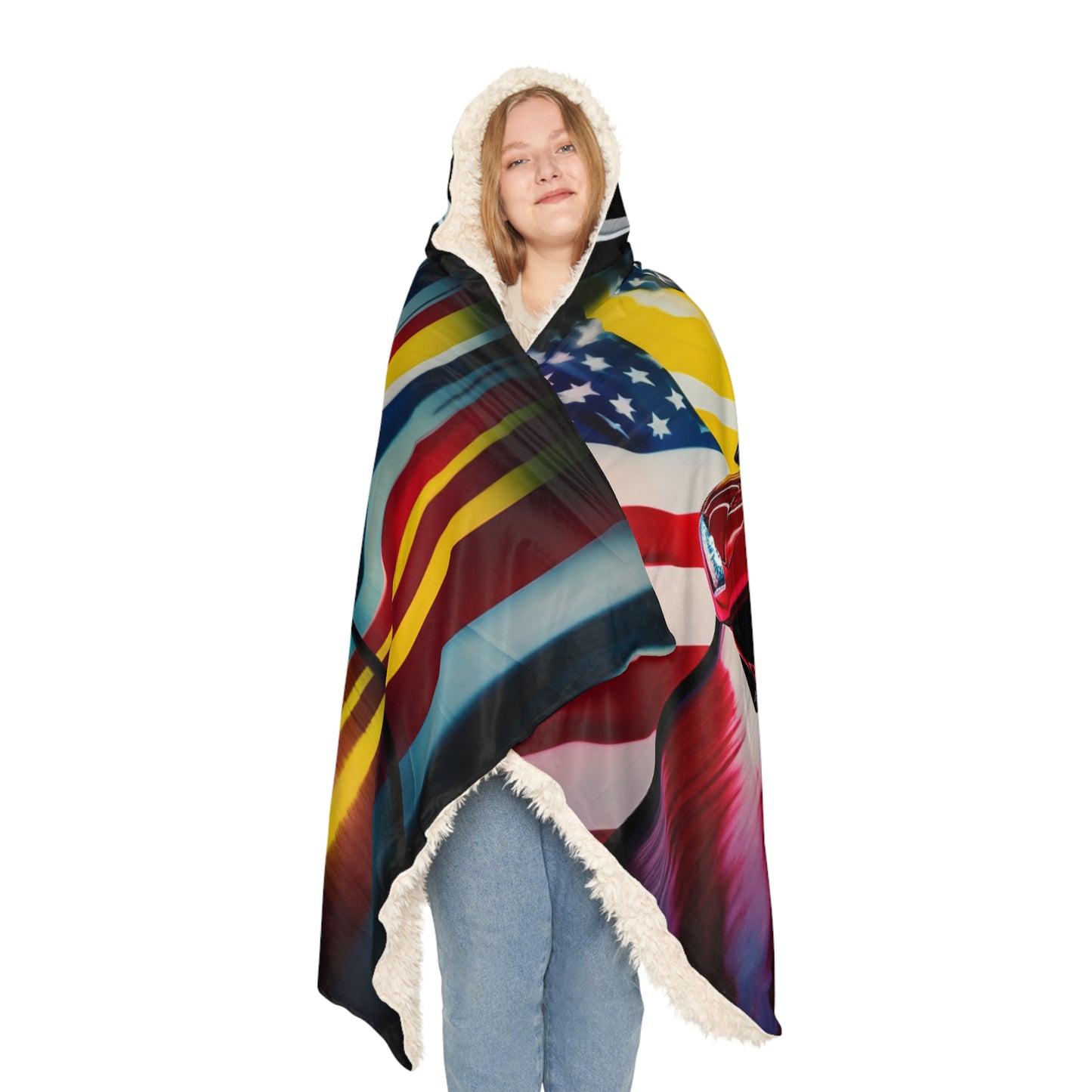 Snuggle Hooded Blanket Macro Flag Ferrari 2