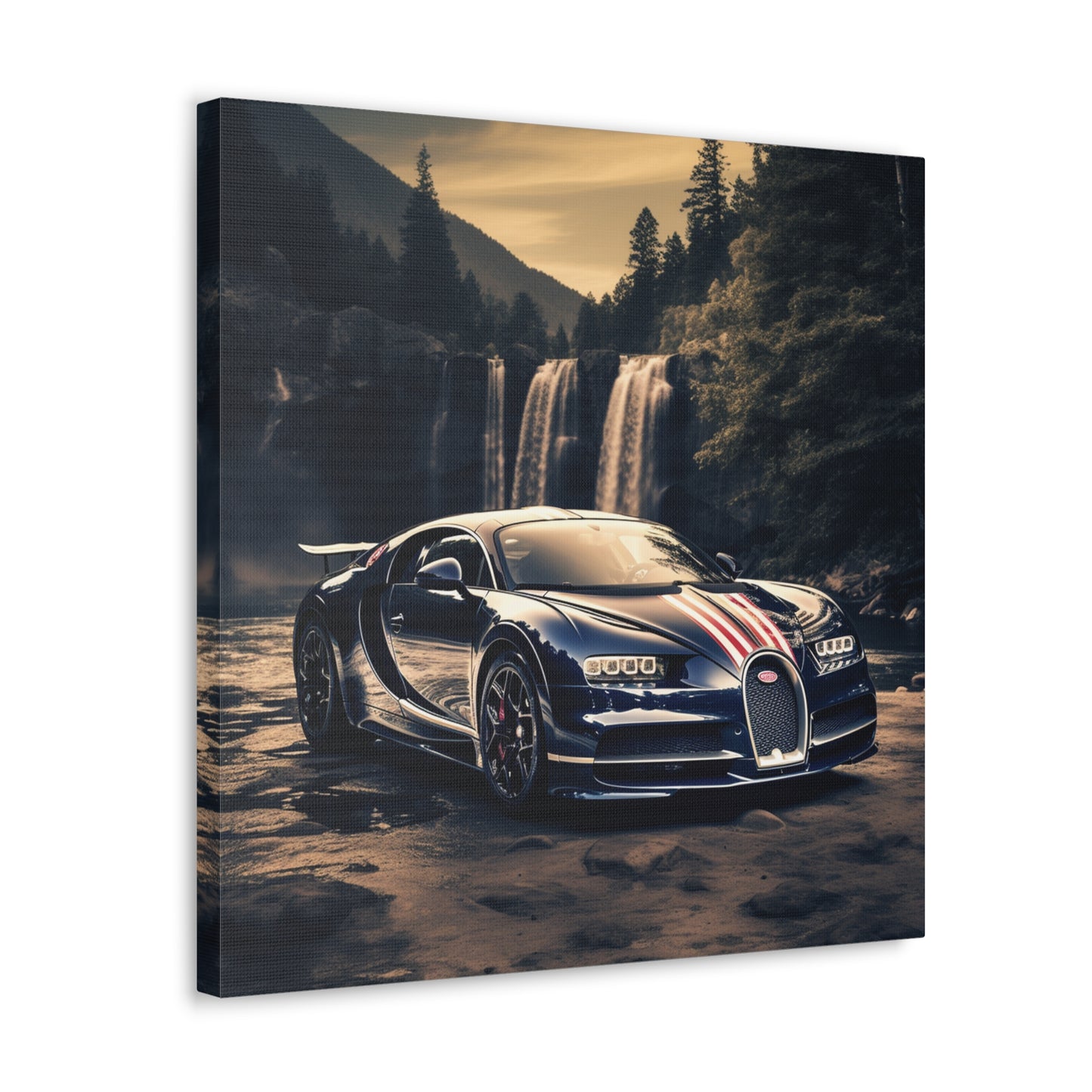 Canvas Gallery Wraps Bugatti Waterfall 2