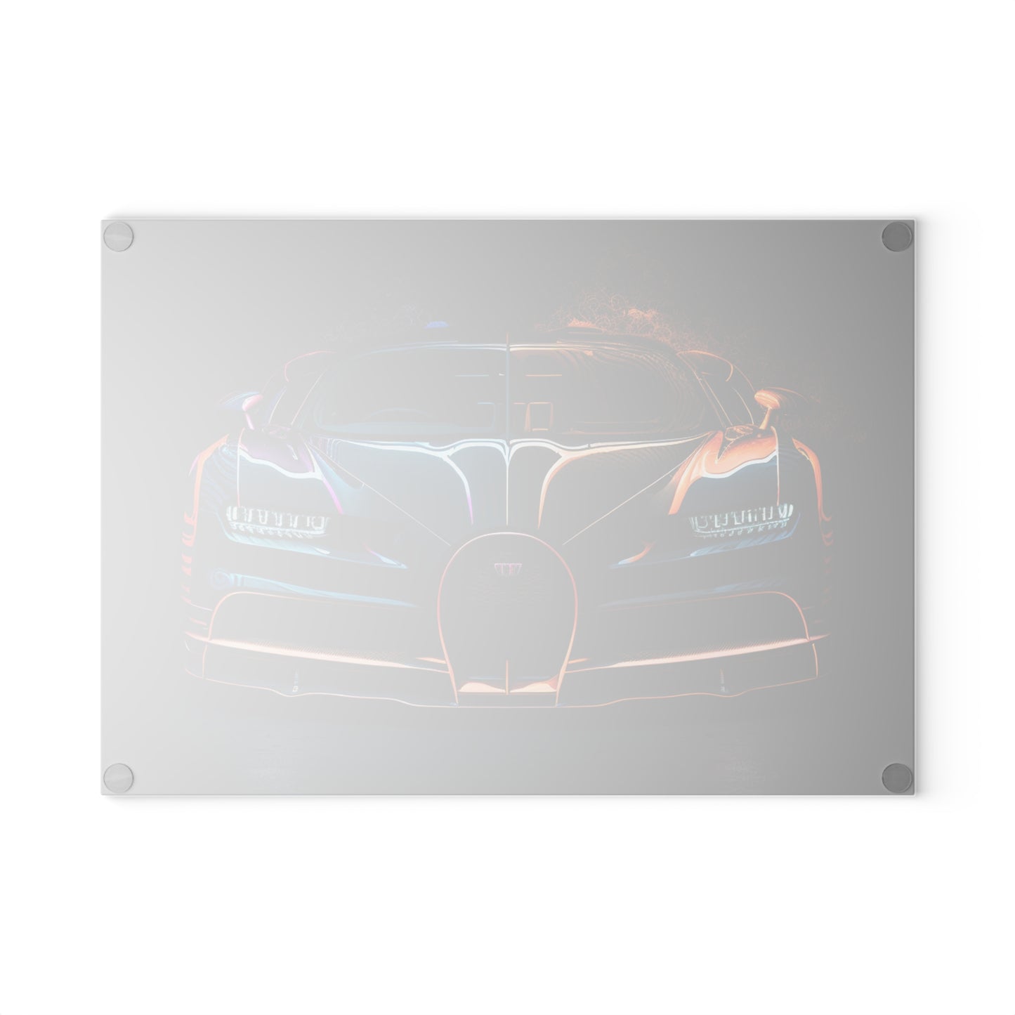 Glass Cutting Board Bugatti Chiron Super 3