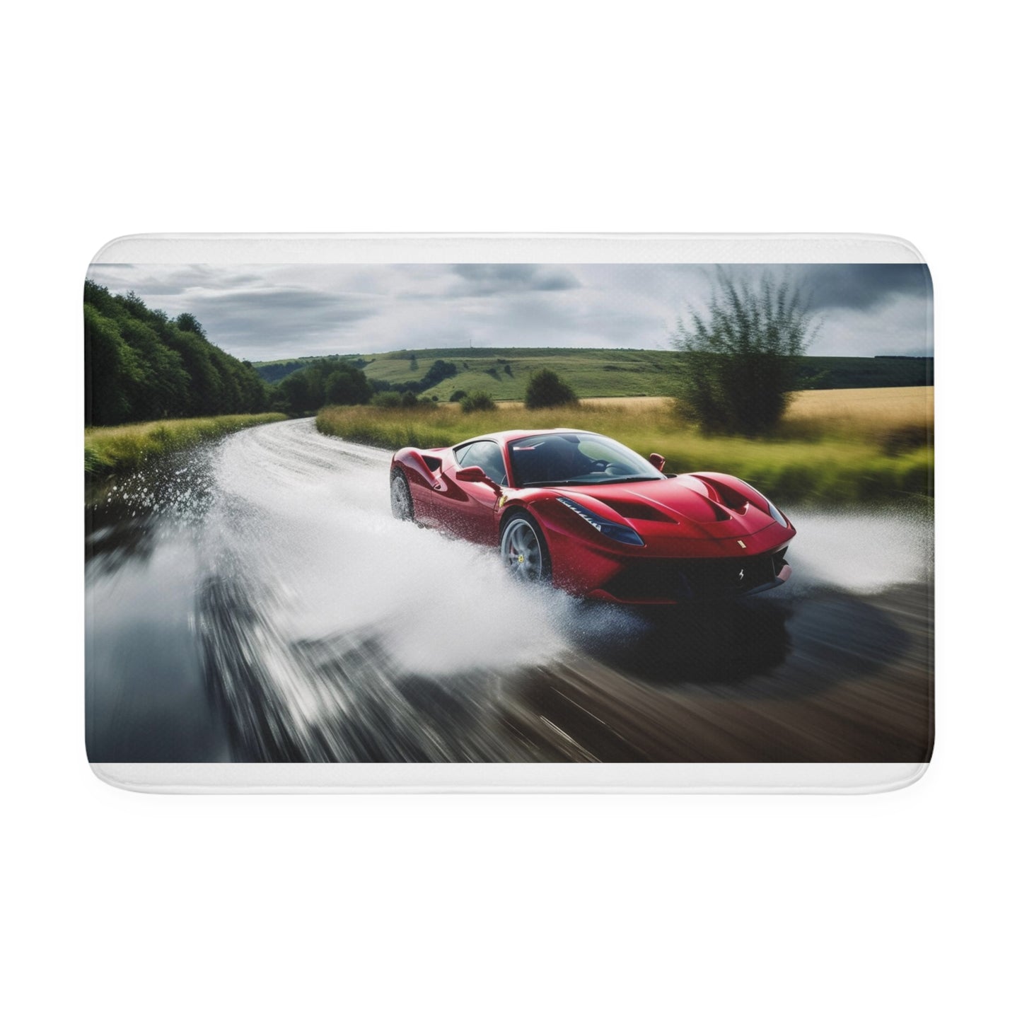 Memory Foam Bath Mat Water Ferrari Splash 4