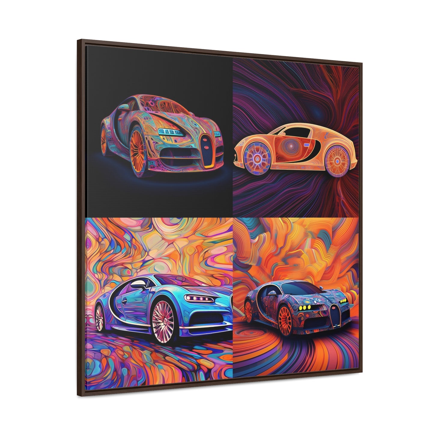 Gallery Canvas Wraps, Square Frame Bugatti Abstract Concept 5