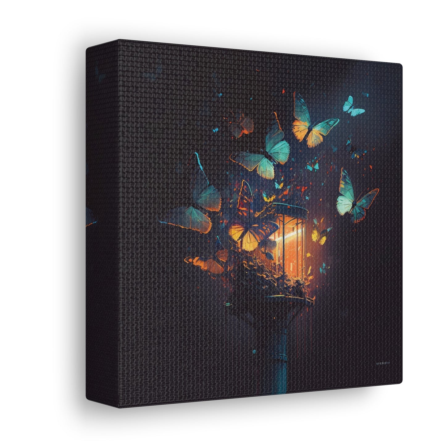 Canvas Gallery Wraps Street Light Butterfly 1