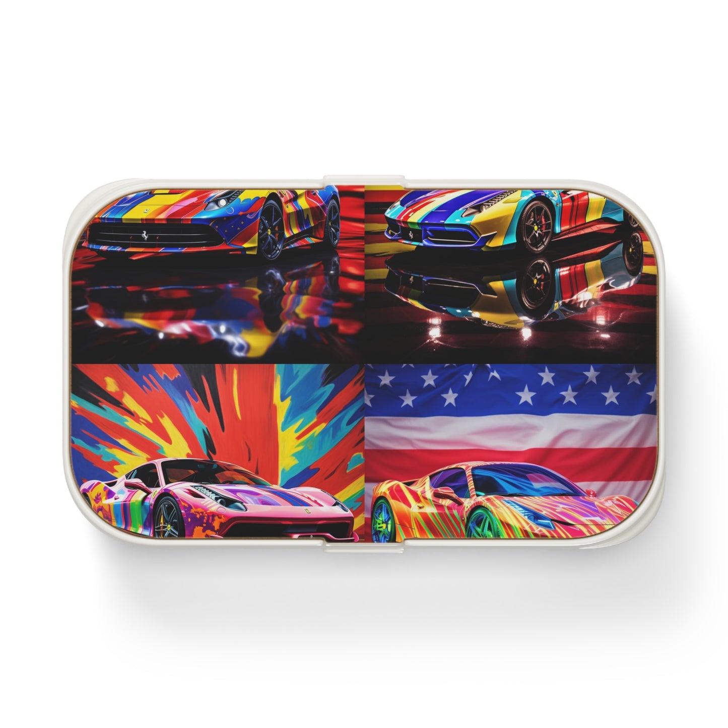 Bento Lunch Box Hyper Colorfull Ferrari 5