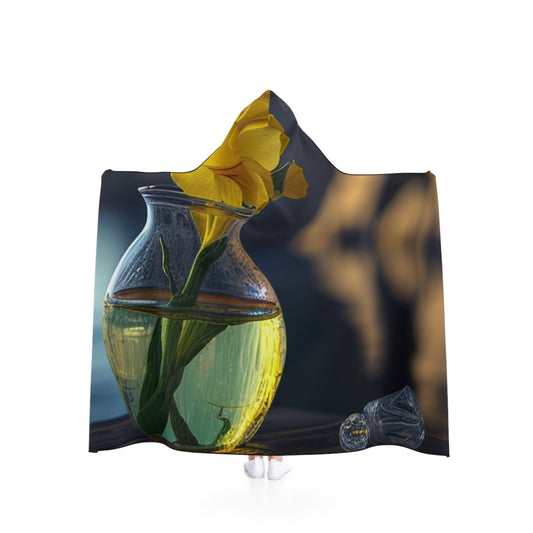 Hooded Blanket Yellow Gladiolus glass 3