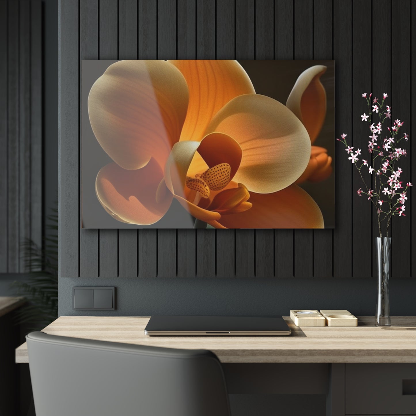 Acrylic Prints Orange Orchid 4