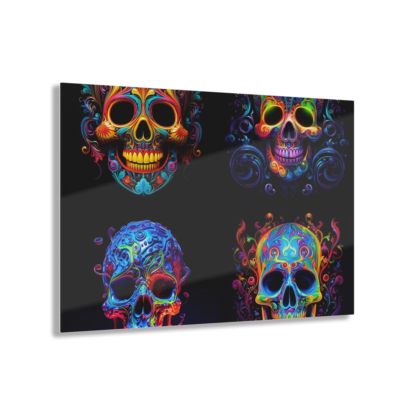 Acrylic Prints Macro Skull Color 5