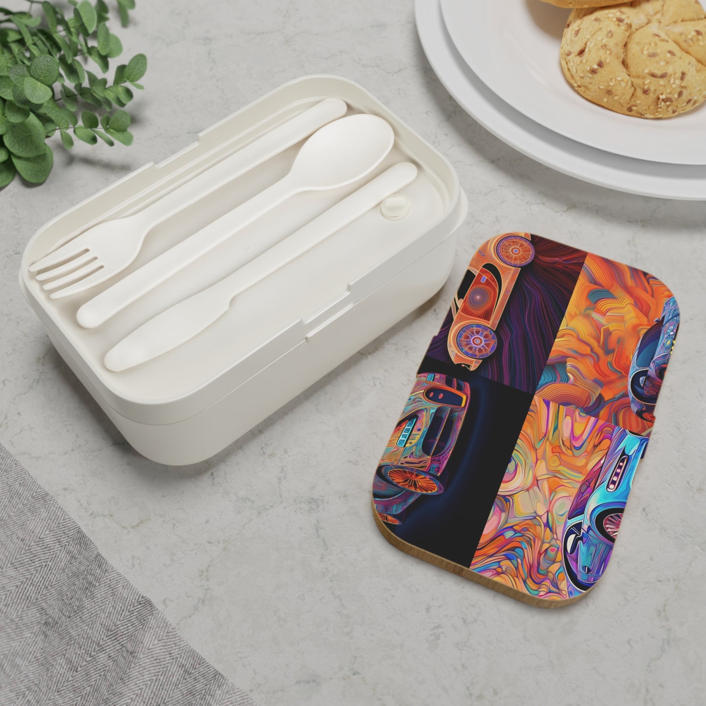 Bento Lunch Box Bugatti Abstract Concept 5