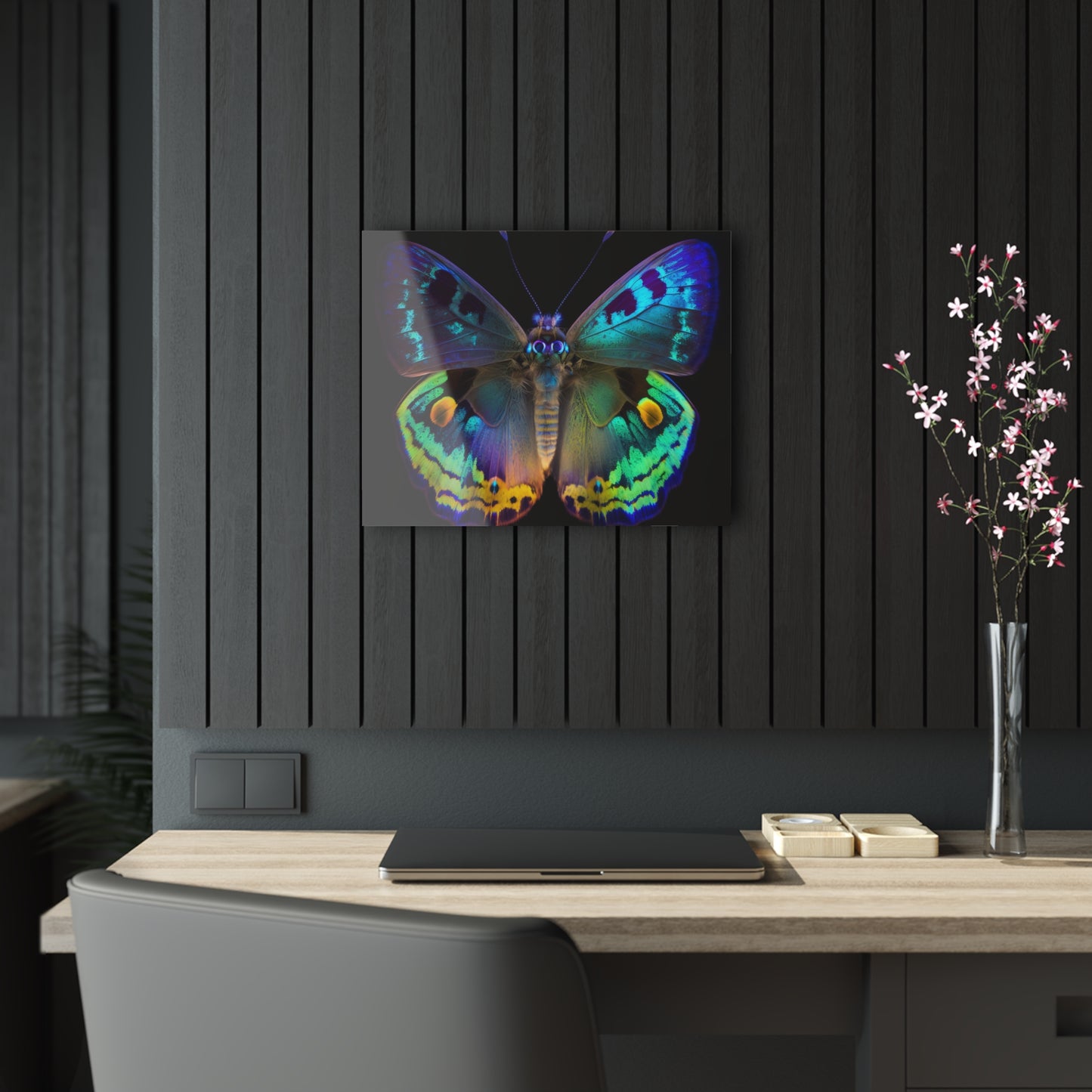 Acrylic Prints Neon Hue Butterfly 4