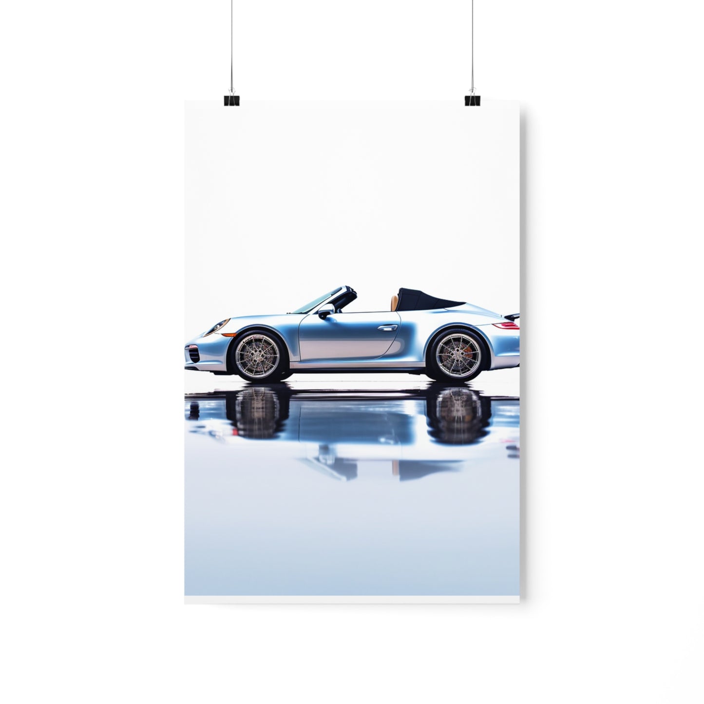 Premium Matte Vertical Posters 911 Speedster on water 1