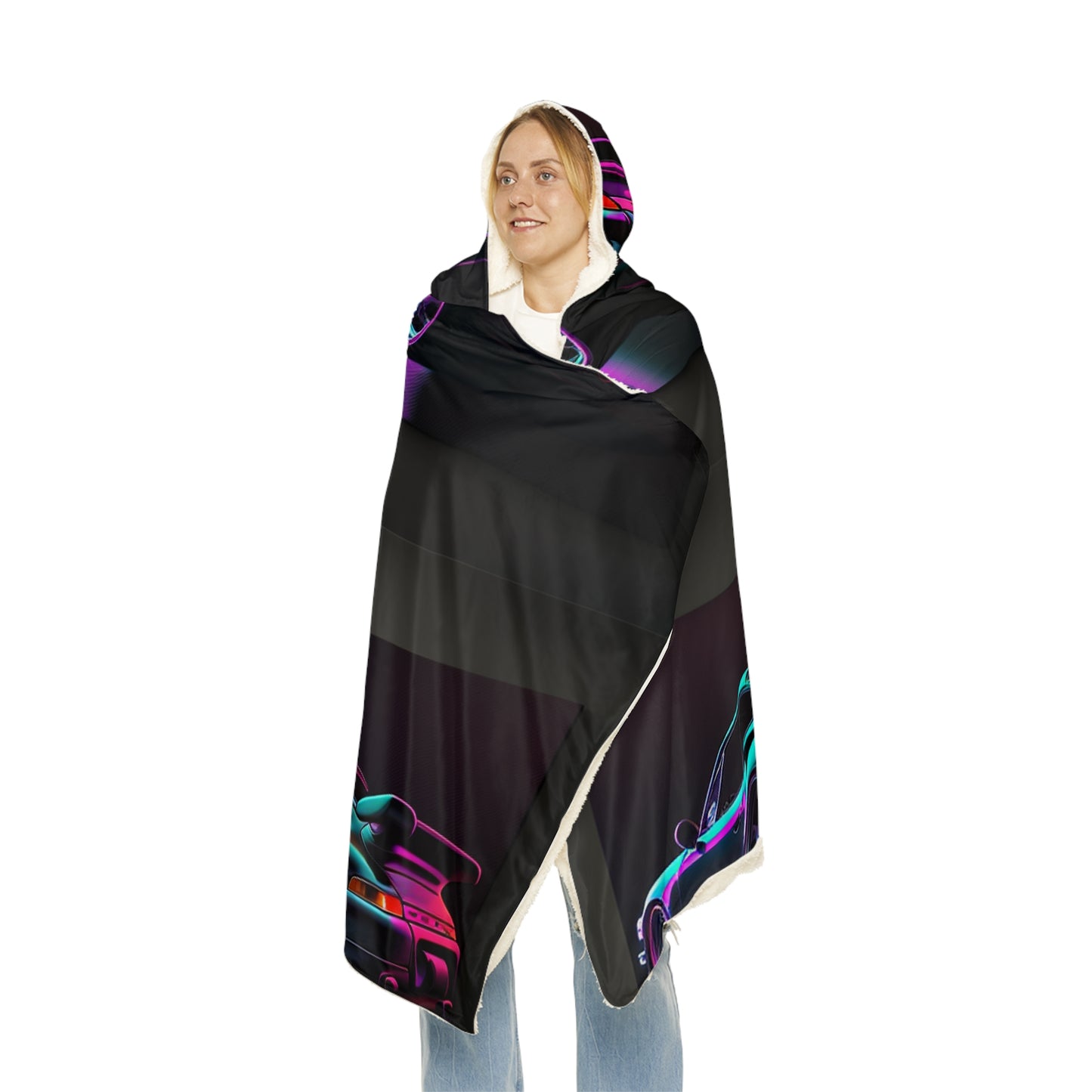 Snuggle Hooded Blanket Porsche Purple 5