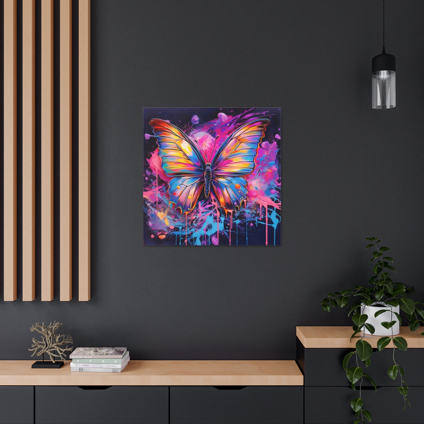 Canvas Gallery Wraps Pink Butterfly Flair 3