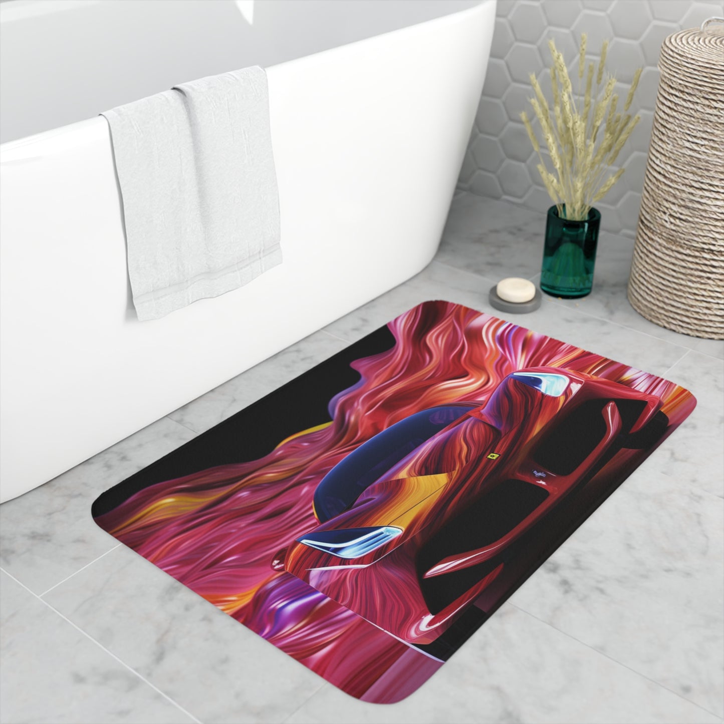 Memory Foam Bath Mat Ferrari Water Fusion 3