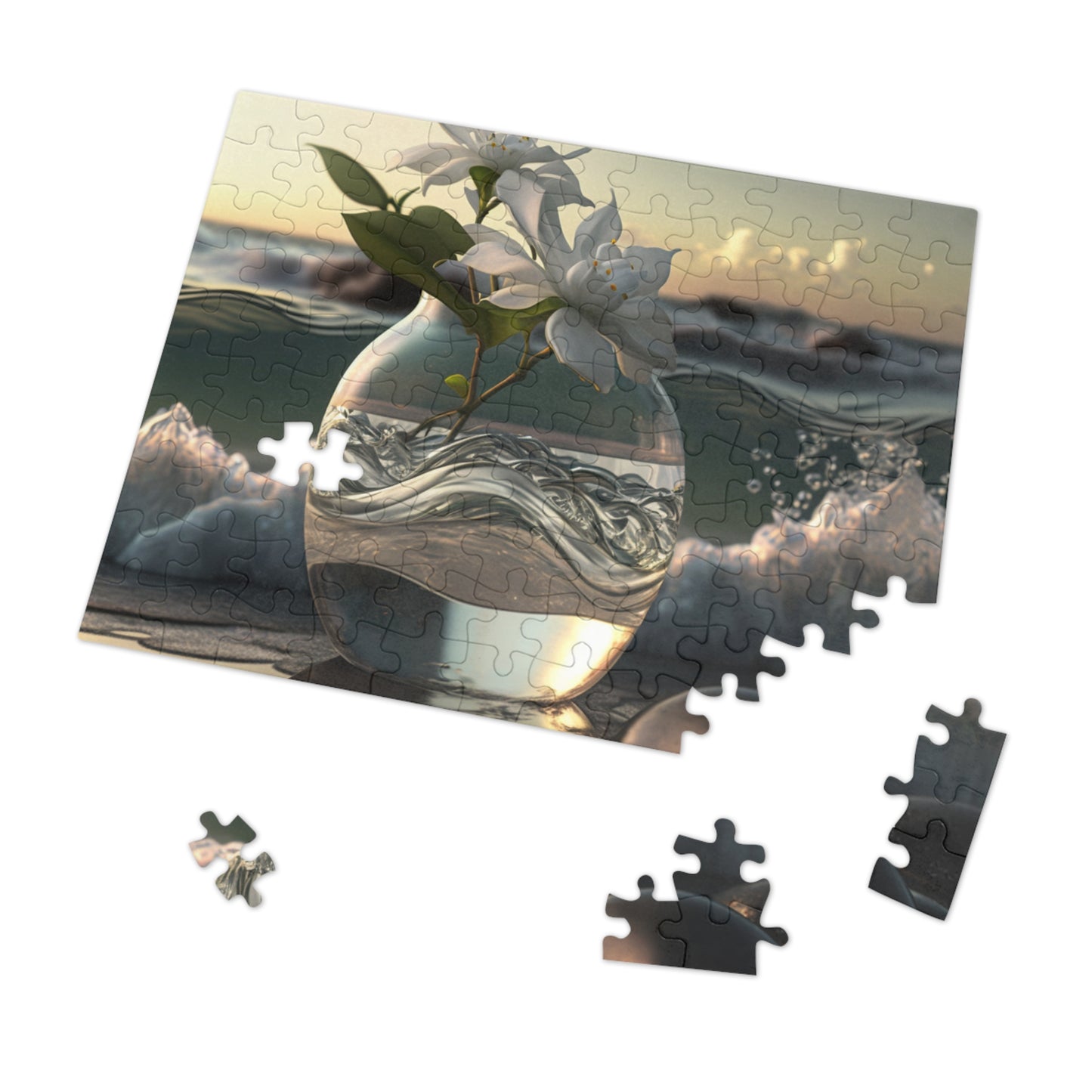 Jigsaw Puzzle (30, 110, 252, 500,1000-Piece) Jasmine glass vase 2
