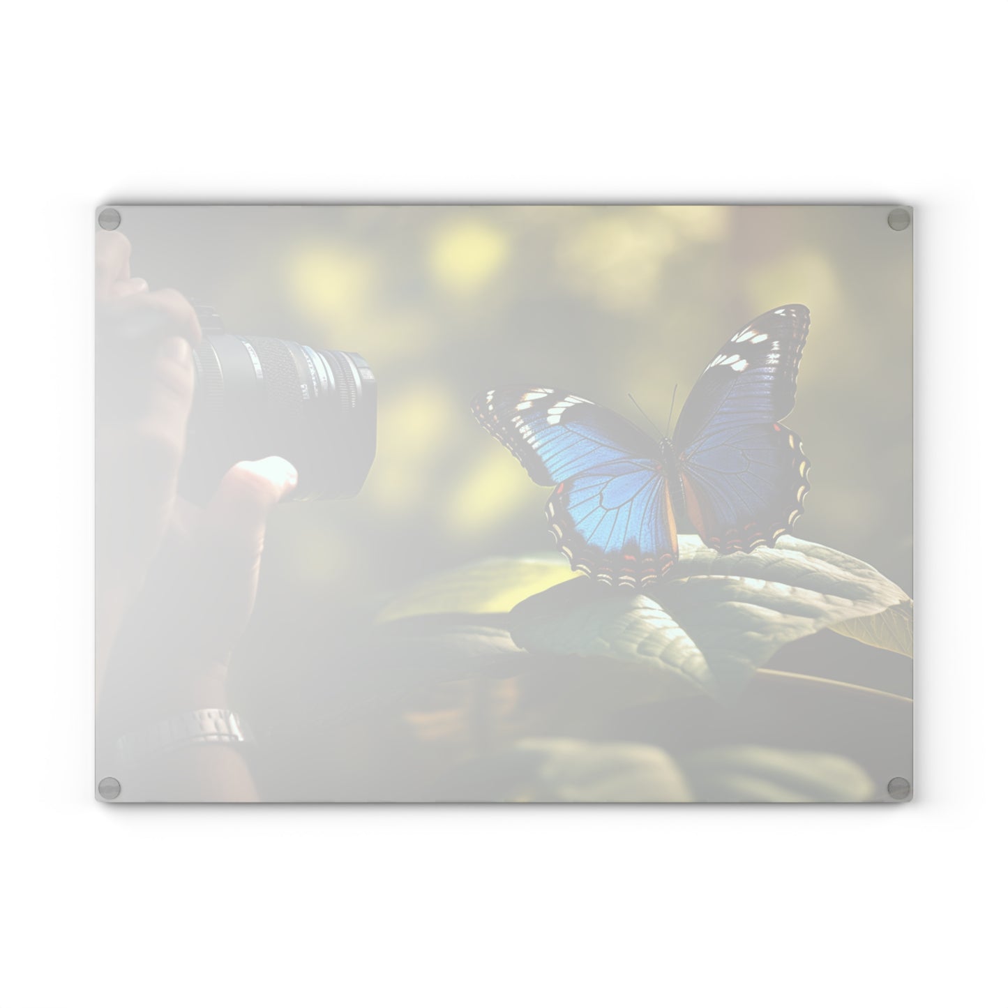 Glass Cutting Board Jungle Butterfly 3