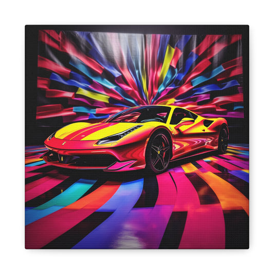 Canvas Gallery Wraps Macro Flag Ferrari 3