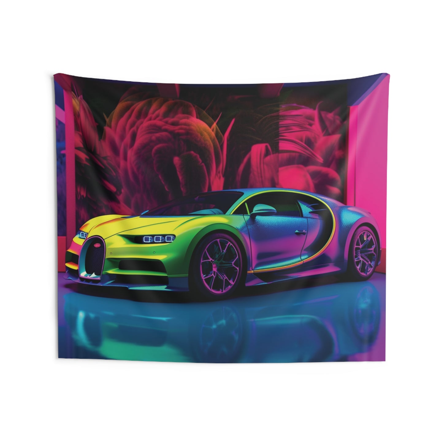 Indoor Wall Tapestries Florescent Bugatti Flair 1