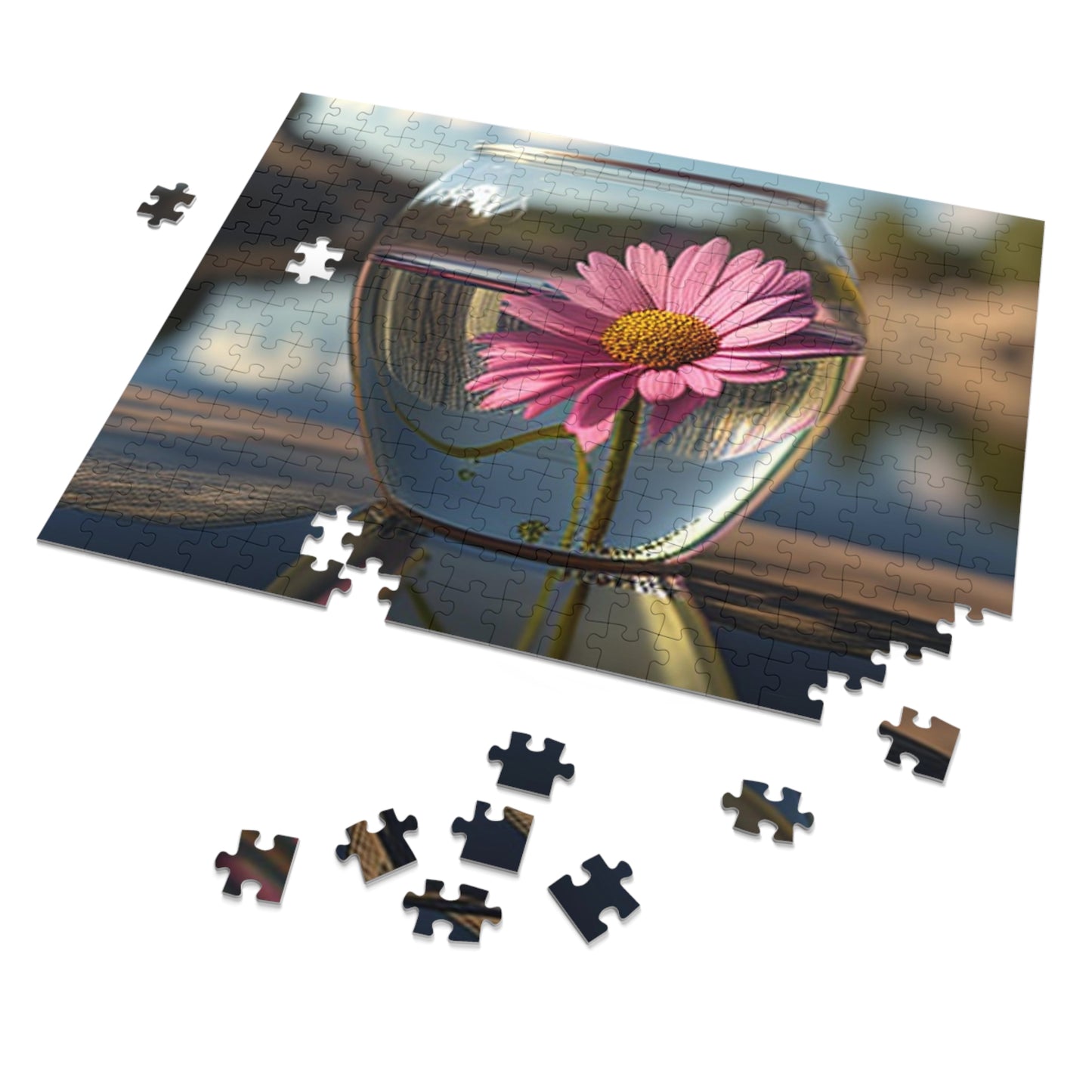 Jigsaw Puzzle (30, 110, 252, 500,1000-Piece) Pink Daisy 3