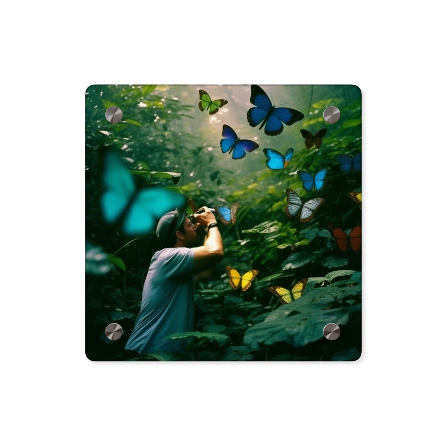 Acrylic Wall Art Panels Jungle Butterfly 1