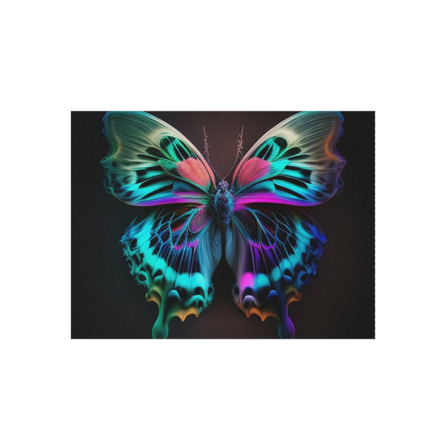 Outdoor Rug  Neon Butterfly Fusion 1