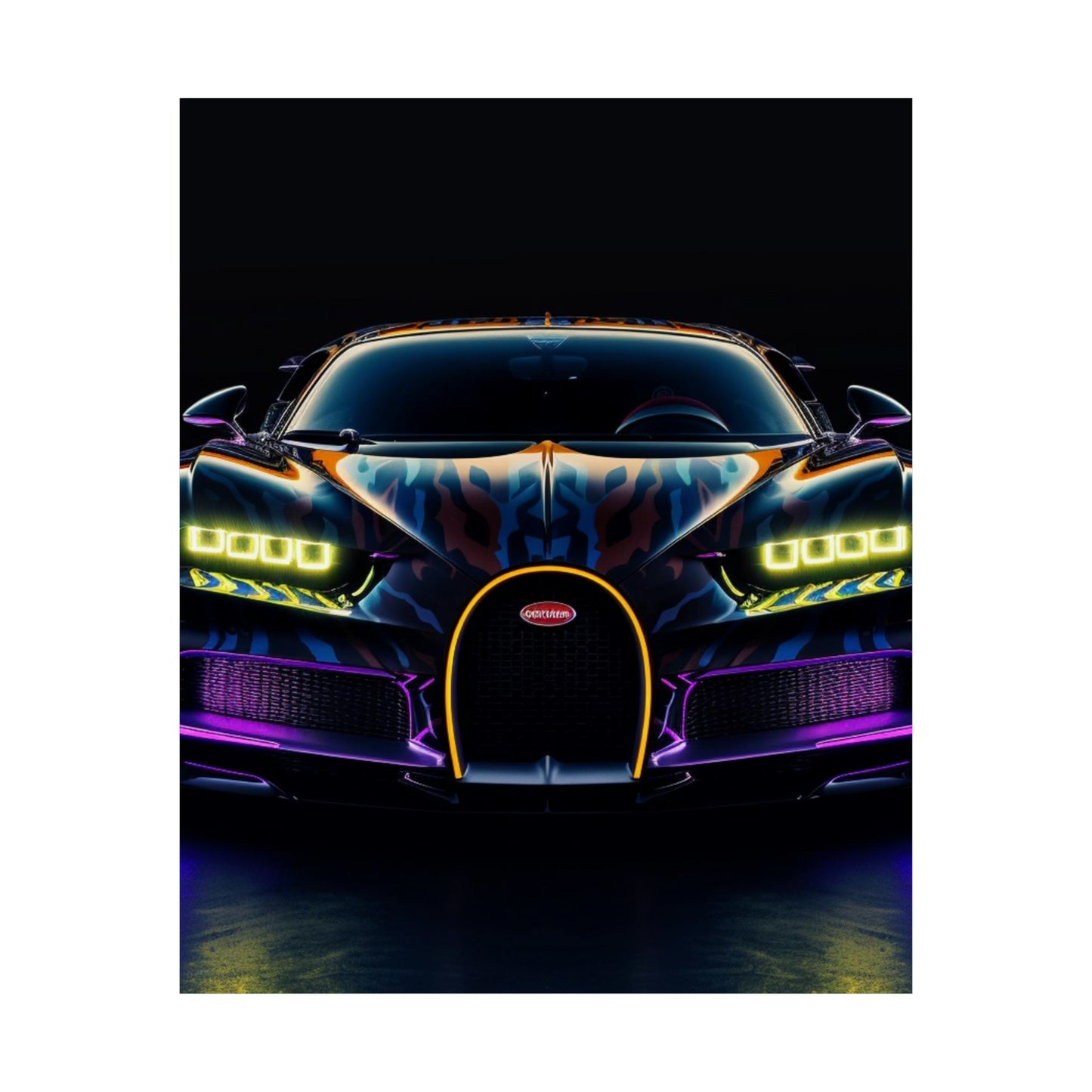 Premium Matte Vertical Posters Hyper Bugatti Chiron 3