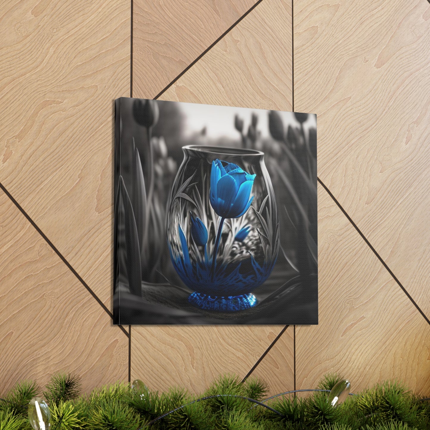Canvas Gallery Wraps Tulip Blue 3