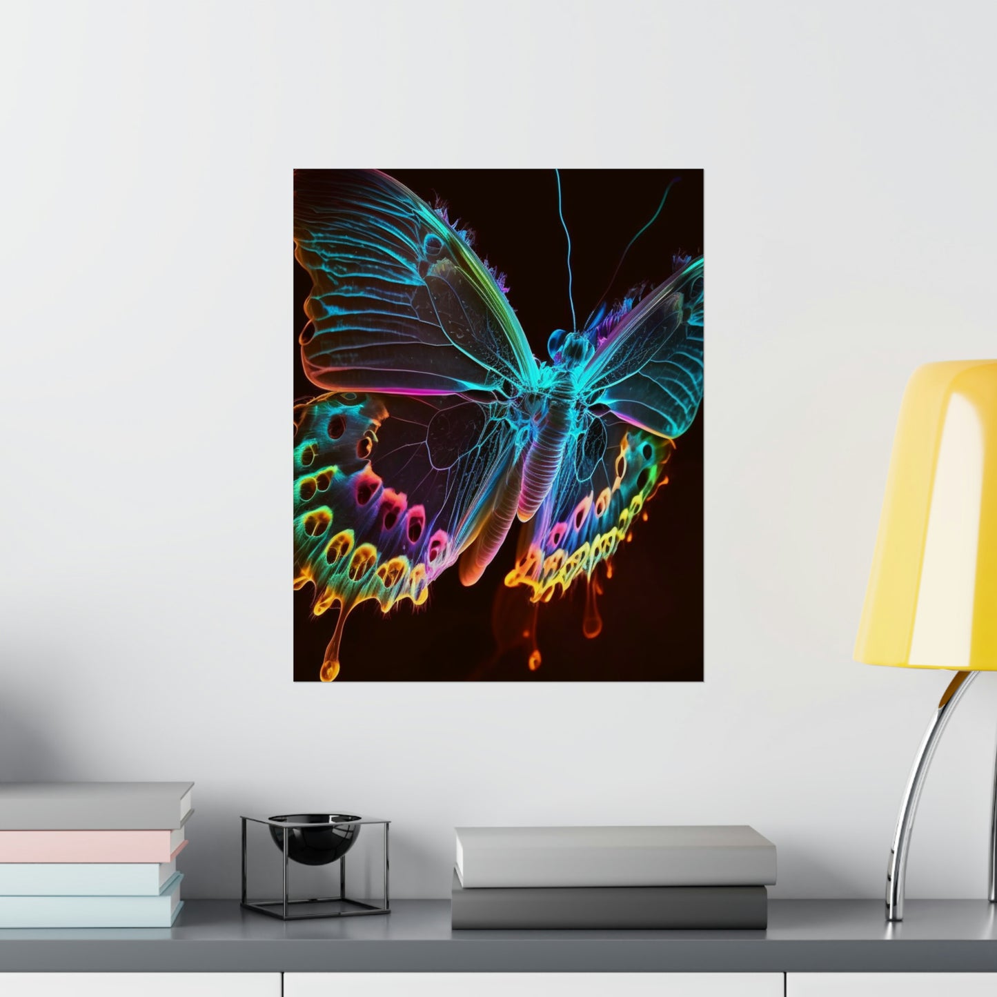 Premium Matte Vertical Posters Thermal Butterfly 2