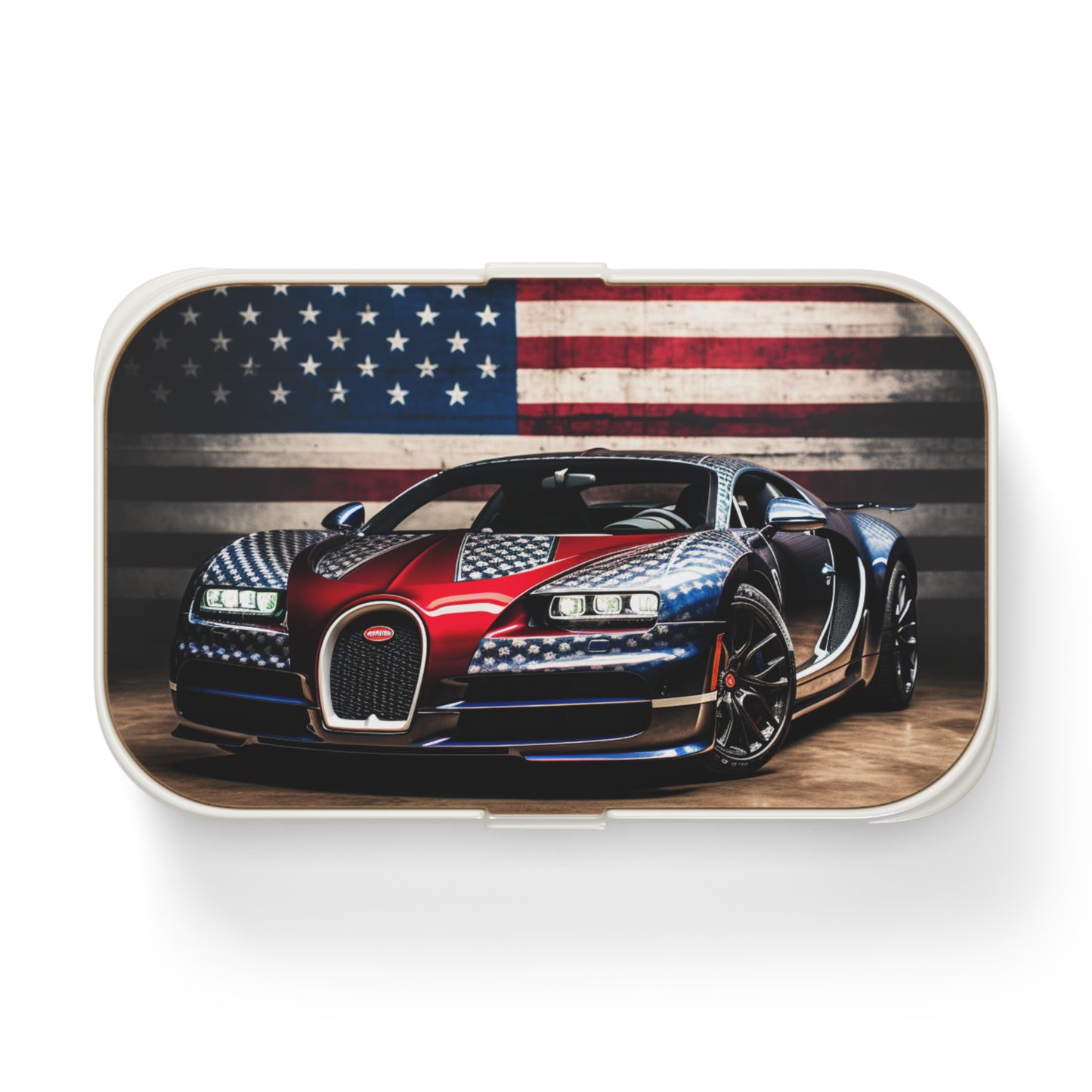Bento Lunch Box Bugatti American Flag 1