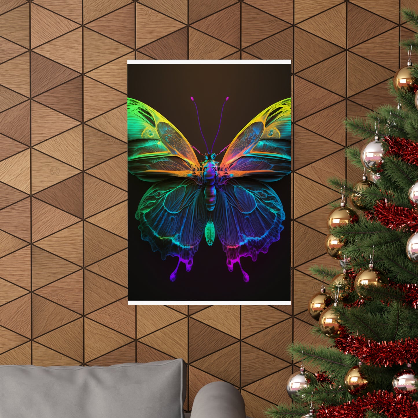 Premium Matte Vertical Posters Raw Hyper Color Butterfly 3