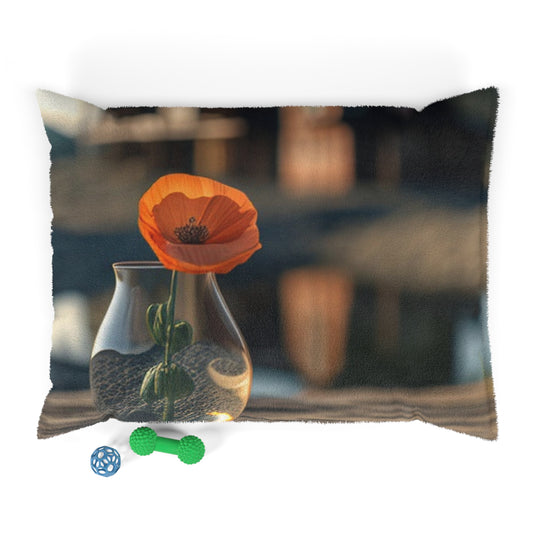 Pet Bed Orange Poppy in a Vase 4