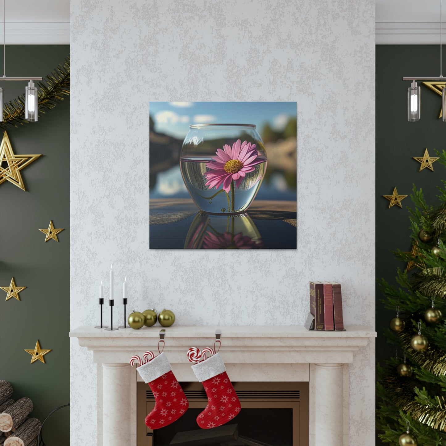 Canvas Gallery Wraps Pink Daisy 3