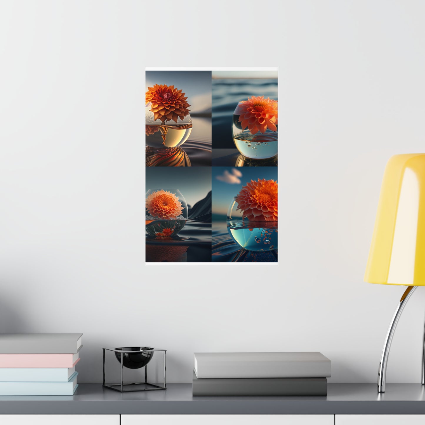 Premium Matte Vertical Posters Dahlia Orange 5