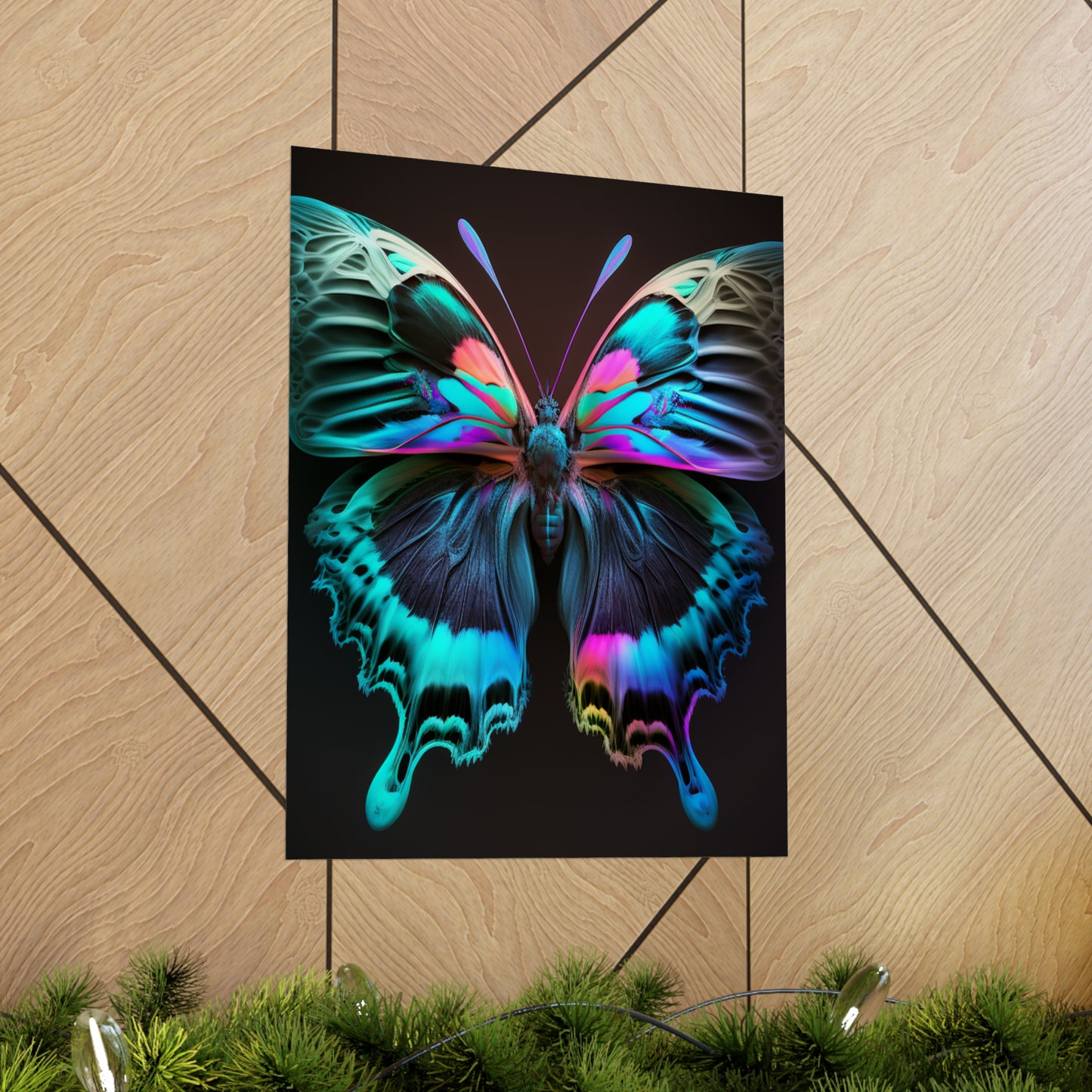 Premium Matte Vertical Posters Raw Florescent Glow 1