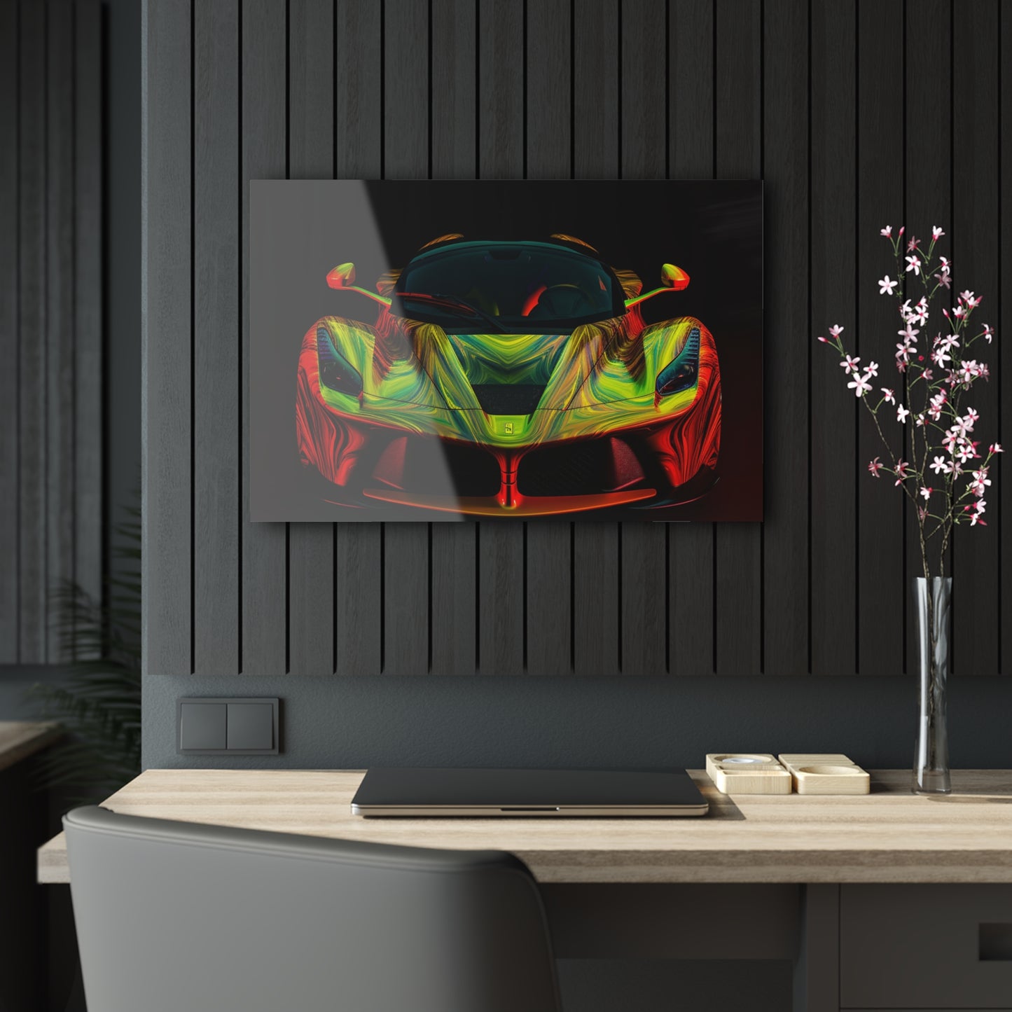 Acrylic Prints Ferrari Neon 1