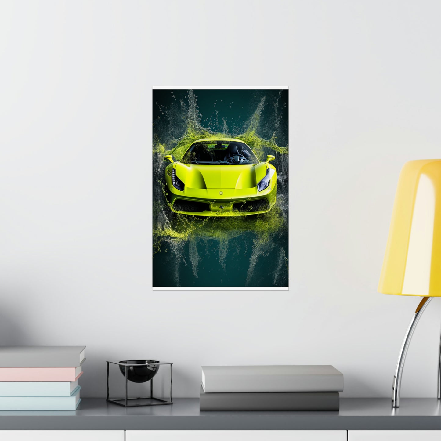 Premium Matte Vertical Posters Farrari Water 4