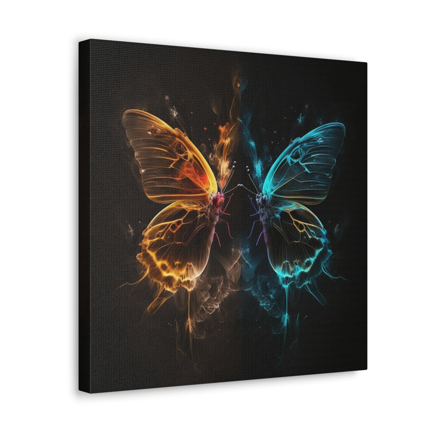 Canvas Gallery Wraps Kiss Neon Butterfly 7